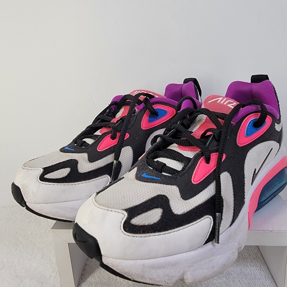 Nike Air Max 200 White Hyper Pink Black AT5630-100 - Youth SIZE 4Y - Picture 3 of 17